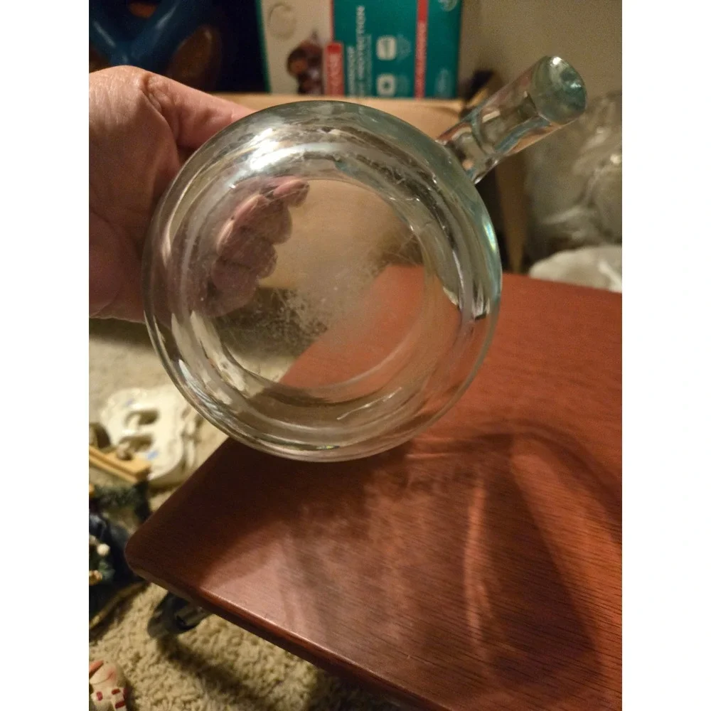 Pyrex Vintage Clear Glass Measuring Cup 500ml Metric Red Lettering‎ with Handle